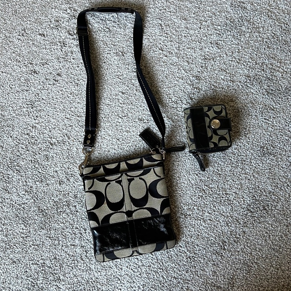 Coach purse and wallet.